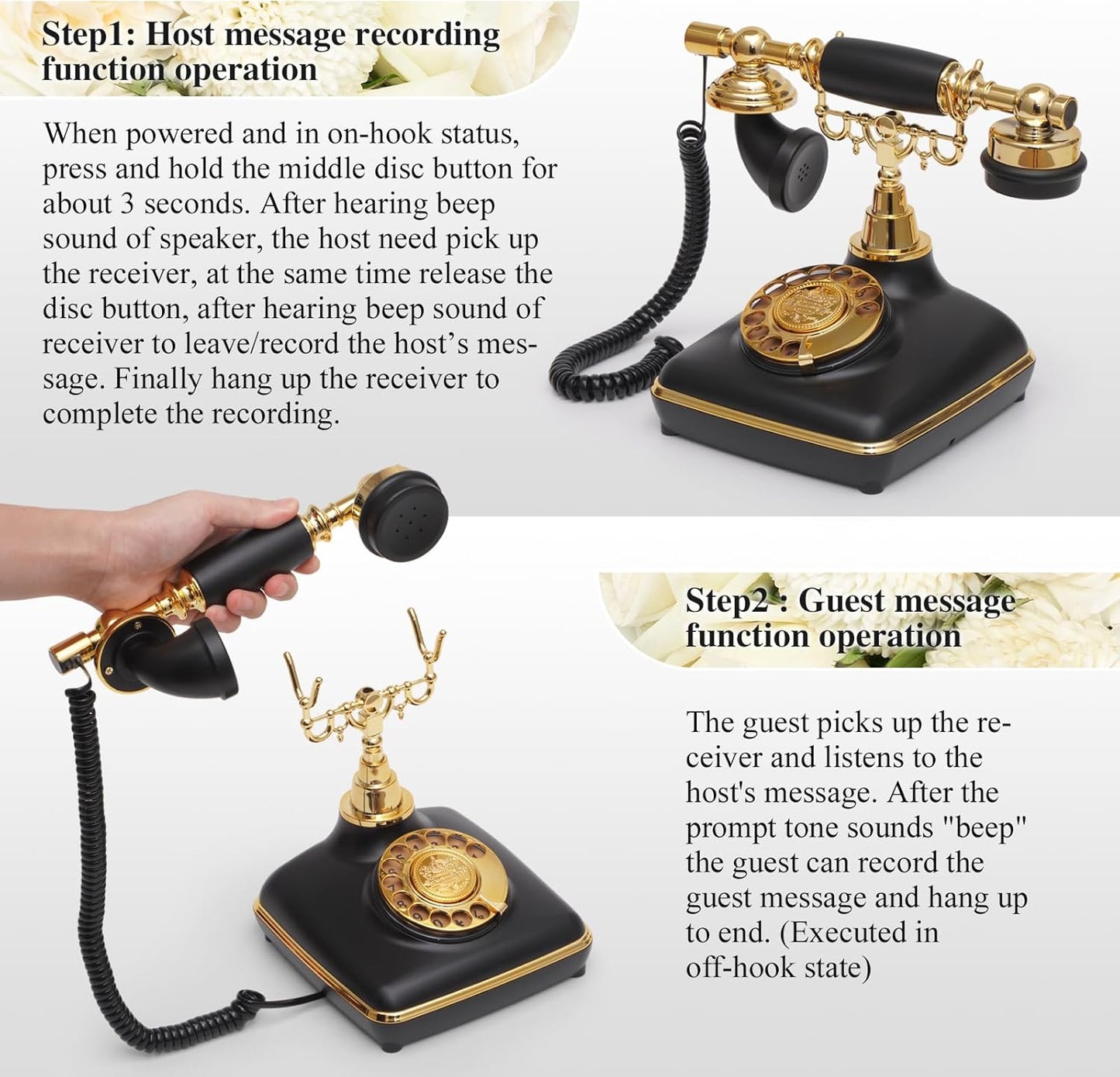 The Ella Rotary Dial Audio Guestbook