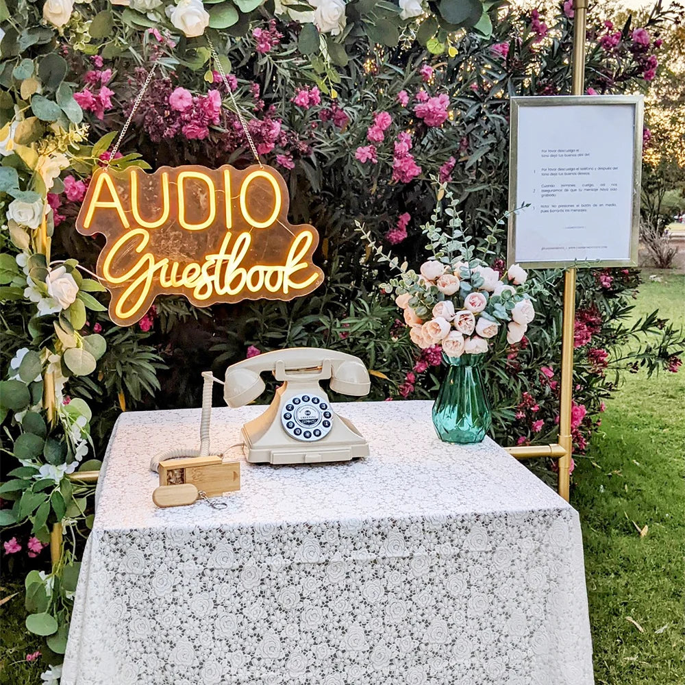 The Michelle Push Button Audio Guestbook