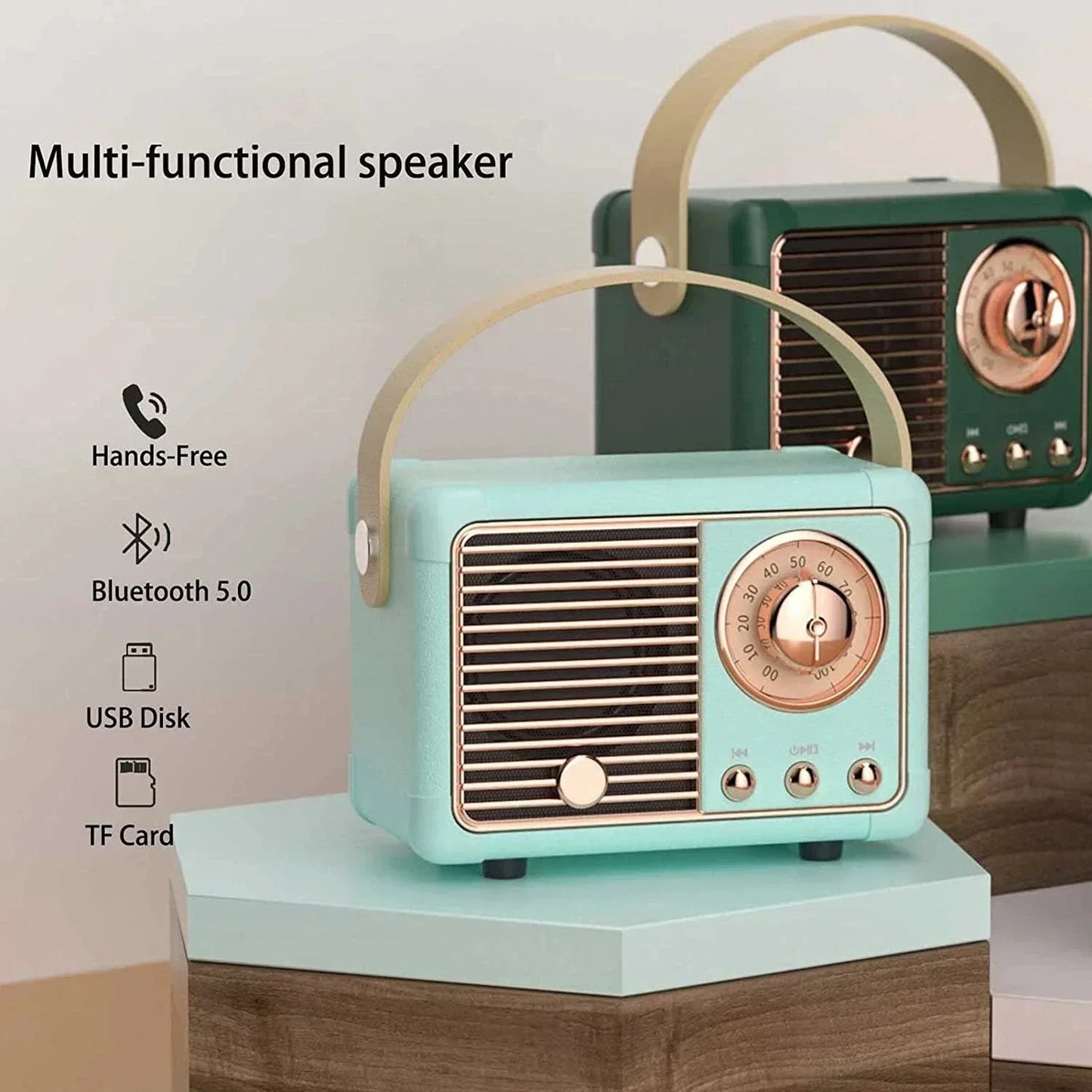 Retro Portable Bluetooth Speaker