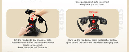 Bluetooth Push Button Landline Telephone