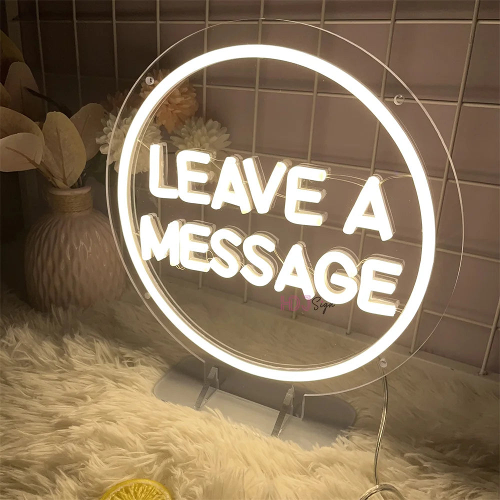 Leave A Message LED Neon Sign