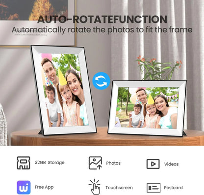 10.1-Inch Touchscreen Digital Photo & Video Frame