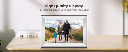 10.1-Inch Touchscreen Digital Photo & Video Frame