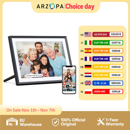 10.1 Inch Touch Screen Digital Picture Frame