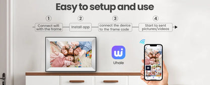 10.1-Inch Touchscreen Digital Photo & Video Frame