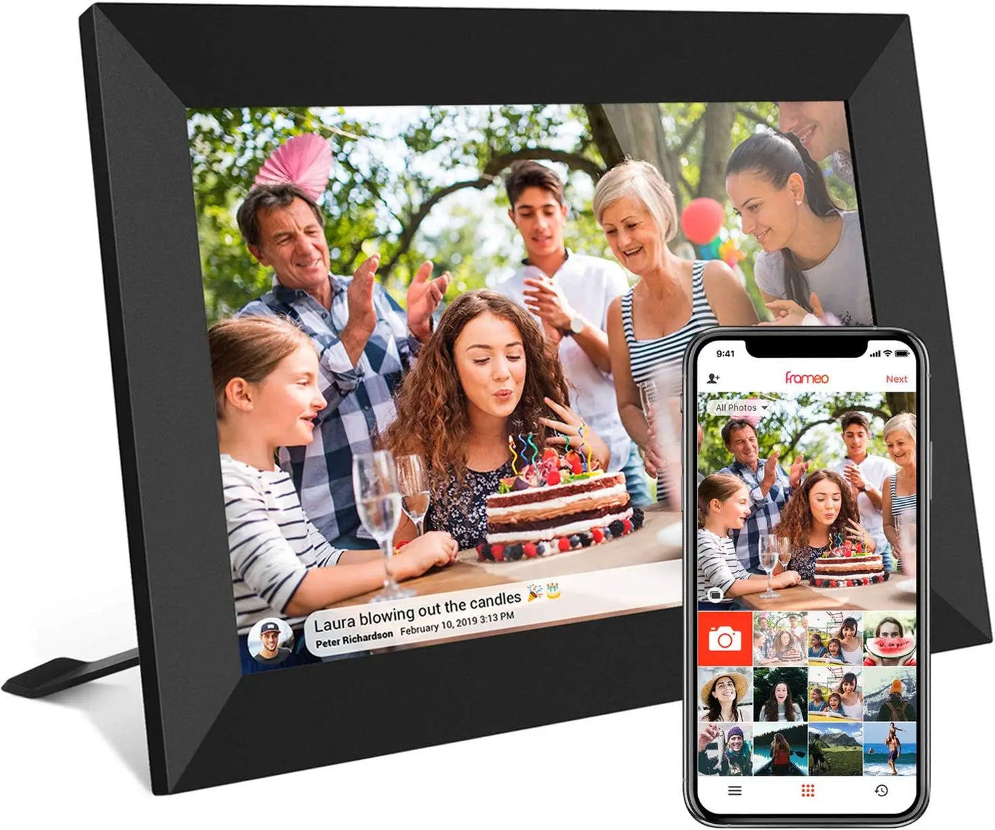 10.1 Inch Touchscreen Digital Photo & Video Frame