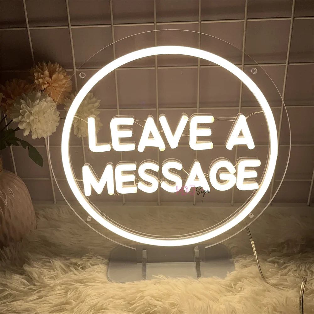 Leave A Message LED Neon Sign