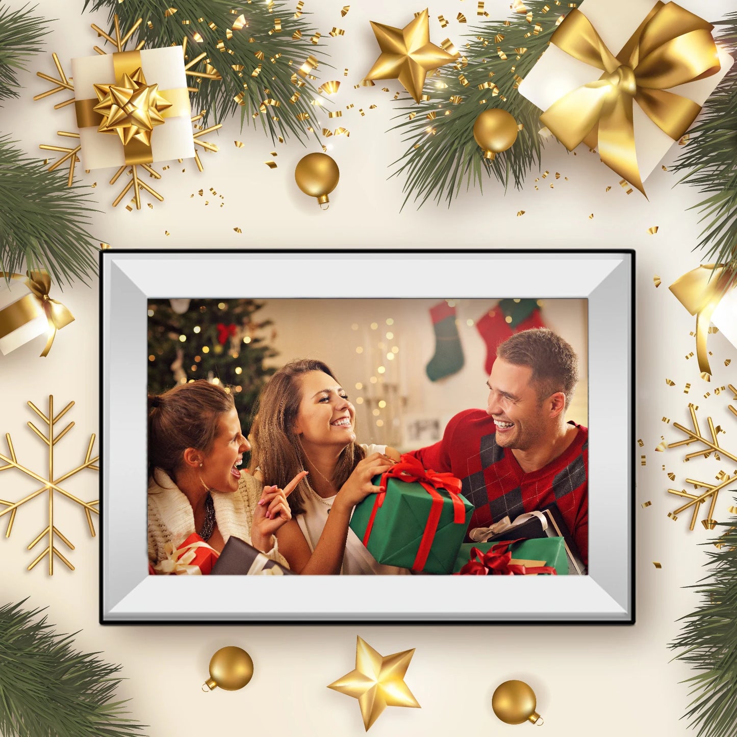 10.1-Inch Touchscreen Digital Photo & Video Frame