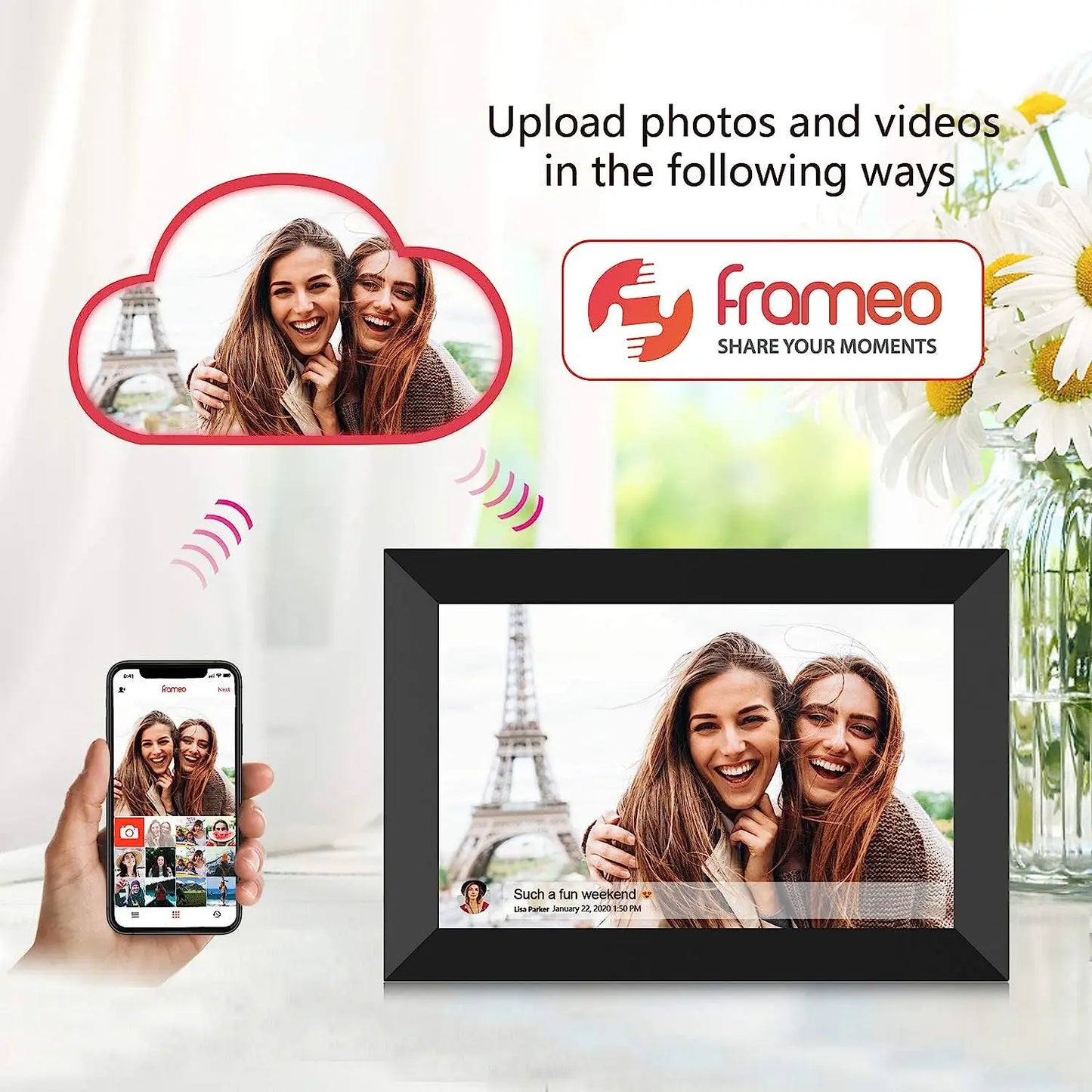 10.1 Inch Touchscreen Digital Photo & Video Frame