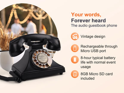 The Michelle Rotary Dial Audio Guestbook