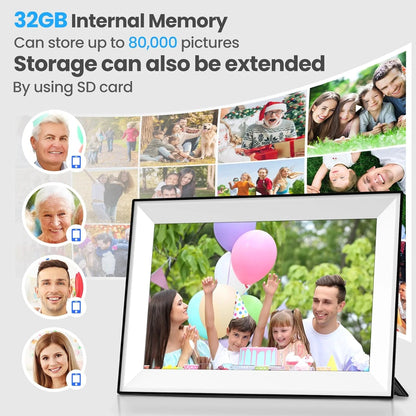 10.1-Inch Touchscreen Digital Photo & Video Frame