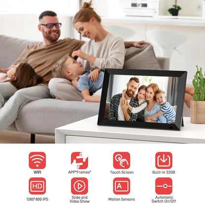 10.1 Inch Touchscreen Digital Photo & Video Frame