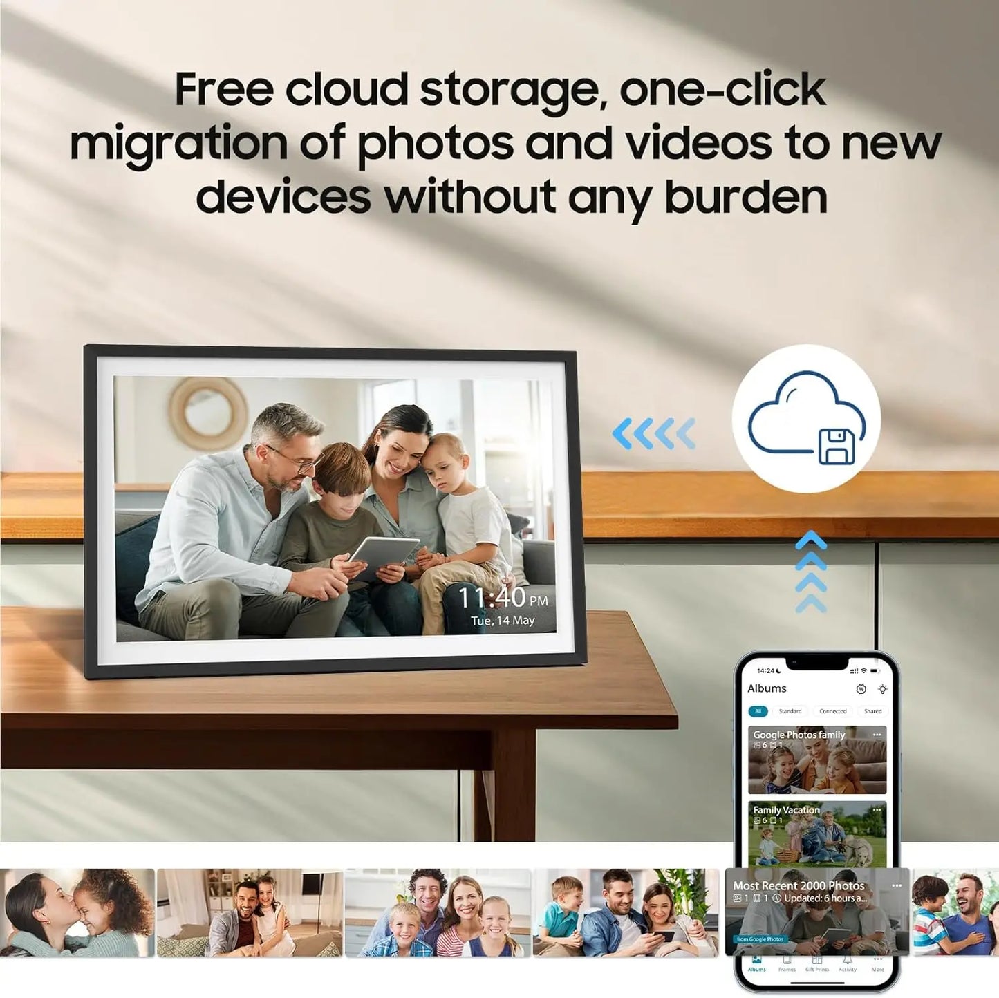 15.6" Digital Picture & Video Frame