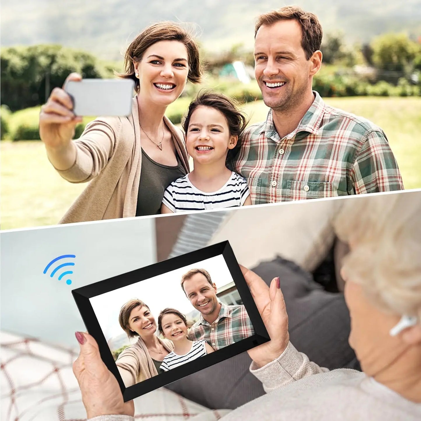 10.1 Inch Touchscreen Digital Photo & Video Frame