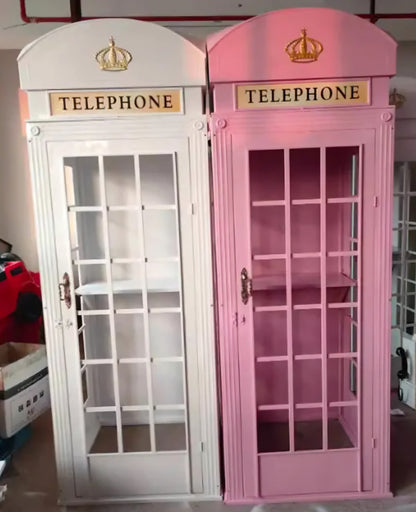 London Telephone Booth (White)