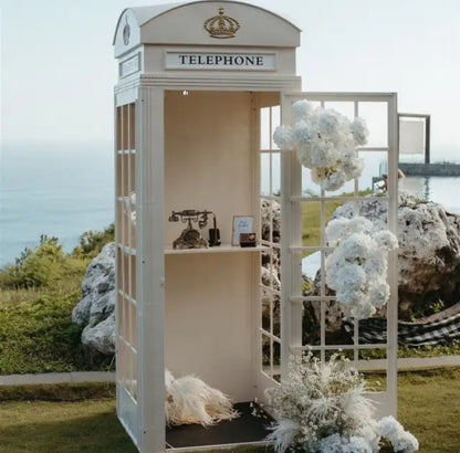 London Telephone Booth (White)