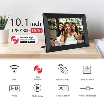 10.1 Inch Touchscreen Digital Photo & Video Frame