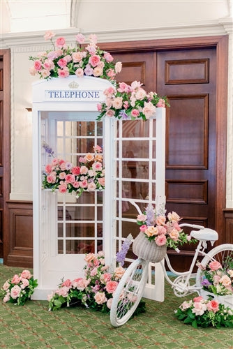 London Telephone Booth (White)
